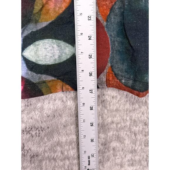 M Square By Neetu Malik Top 2 / US 12 - 14 Womens Printed Gauze Button Shirt - Picture 6 of 8